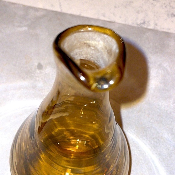 Scandinavian Hand Blown MCM Decanter Pitcher & Stopper Excellent Condition - Picture 6 of 11